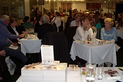 Guests enjoying cream teas.